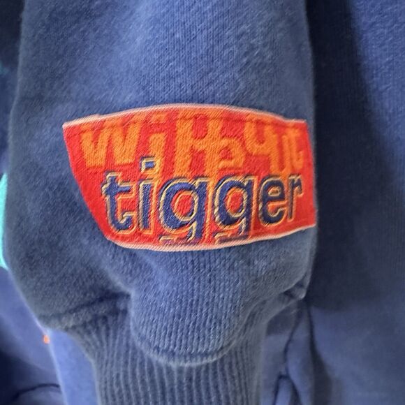 VTG Disney Winnie The Pooh Tigger Unisex 1/4 Zip Fleece Size Small Embroidered - Picture 2 of 10